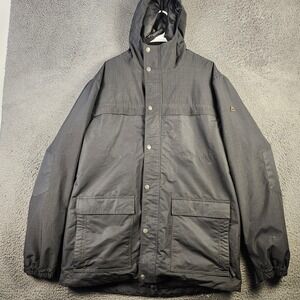 Aperture Technical Outerwear Jacket Mens XL Black Waterproof Hooded Pockets Coat